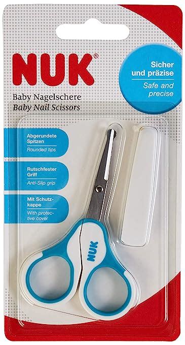 NUK Baby Nagelschere, sicher und präzise, blau, 1。